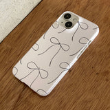 RIBBON ILLUST HARD CASE_WHITE