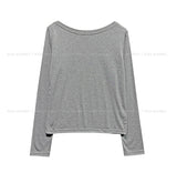 [U-BASIC] Glee Basic Brushed Boat Neck Long Sleeve