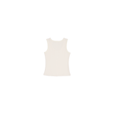 [UPDRAFT]SLEEVELESS COTTON T-SHIRT IVORY