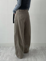 371 Pintuck Cotton Wide Pants