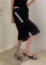 TRACK EYELET BERMUDA PANTS (3color)