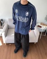 ベルベットサッカーロングスリーブドTシャツ
