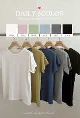 HT ベーシックラウンドショートスリーブTシャツ (6color)