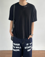 ウェザークロップワッフルショートスリーブTシャツ