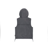 セミ クロップ フード ベスト / Semi Crop Hooded Vest