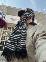 No.1489 stripe wool muffler (5color)