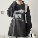 Oco Gradient Print Boxy Fit Long Sleeve T-Shirt (4 colors) H&L