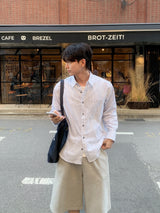 "ルクだけ" Label Bermuda Sweat Shorts