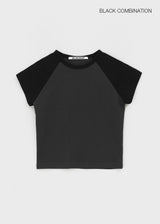 【B-BASIC】スタンダードラグラン半袖Tシャツ