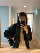 [MADE] Leather Blouson jacket