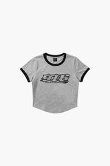 Clear 916 Ringer Crop Short Sleeve