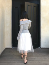 Tilda Ballerina Lace Bustier Tulle Long Dress
