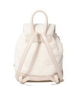 Clover Heart Fluffy Backpack Ivory