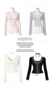 Lumi Coggette Lace T-shirt