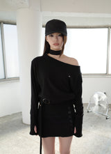 [ID] Classic Button Skort (Black)