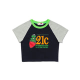 21C フロッグラグランクロップtシャツ