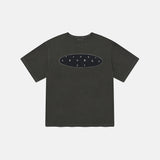 スターリーピグメントハーフTシャツ / Black charcoal