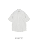 Like Stripe Short Sleeve Shirt (2 Colors)