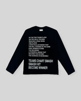 スマッシュクロップレタリングロングスリーブ