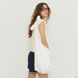 Rose knot bag_ivory