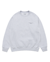 25FW ベーシックロゴナッピングスウェットシャツ メランジ
