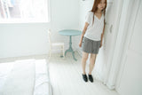 deep v-neck regular half top(3colors)