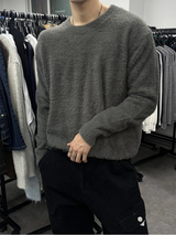 [Unisex]アンゴララウンドネックニット(7color)