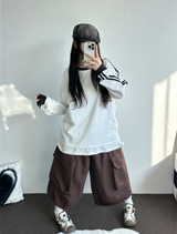 ビッグビッグポケットオーバーバミューダ 🤎🤍❤🖤5カラー