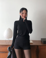 [U-BASIC/wool 28%] Solid Basic Turtleneck Long Sleeve