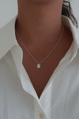 [925 Silver] クローバーネックレス