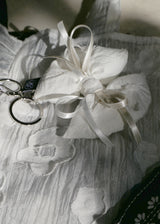 [jiwonywony x voor] Emboss Cotton Ribbon Keyring_White