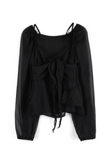 Sage chiffon blouse