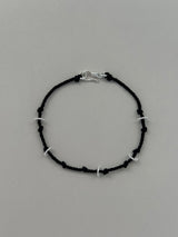 [925silver/Hand made] フラットシルバーウーベンブレスレット