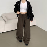 BASIC / ツーウェイヘムスナップバンディングスリットワイドフィットコットンパンツ