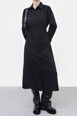 Vina Shirt Back Strap Long One Piece