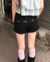 アイレット ベルテッド ショーツ