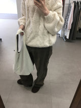 パフリバーシブルドットバッグ (2color)