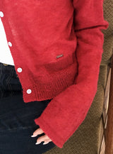 Sunday Pendant Layered Round Knit Cardigan (6color)