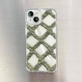 CROCHET NET PHONE CASE_BLUE