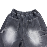 unique stitch carpenter denim shorts