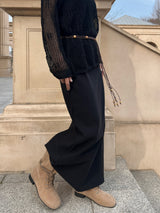  Still Line Long Maxi Banding Skirt (2 colors)
