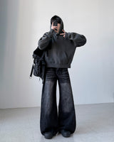 Veil Crack Wide Denim