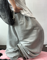 10000 ソルドアウト 🤍 コリアン / S-XL 🤍 ベーシックバルーンジョガーワイドロングパンツ🤍🩶 - 2 カラーズ