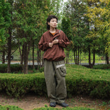 Trapper pouch pants / Ash khaki