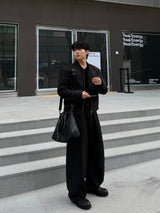 Avan straight rivet slacks
