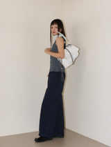 SEERSUCKER BUTTON PANTS (NAVY)