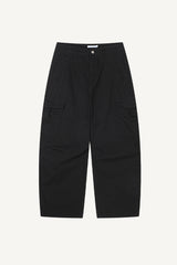 Canvas Cargo Curved Pants