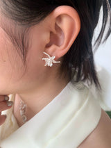 マット フラワー ピアス