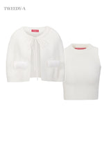 Anna Cape Sleeveless Set