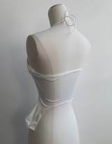 General Shirring Strap Top (White)